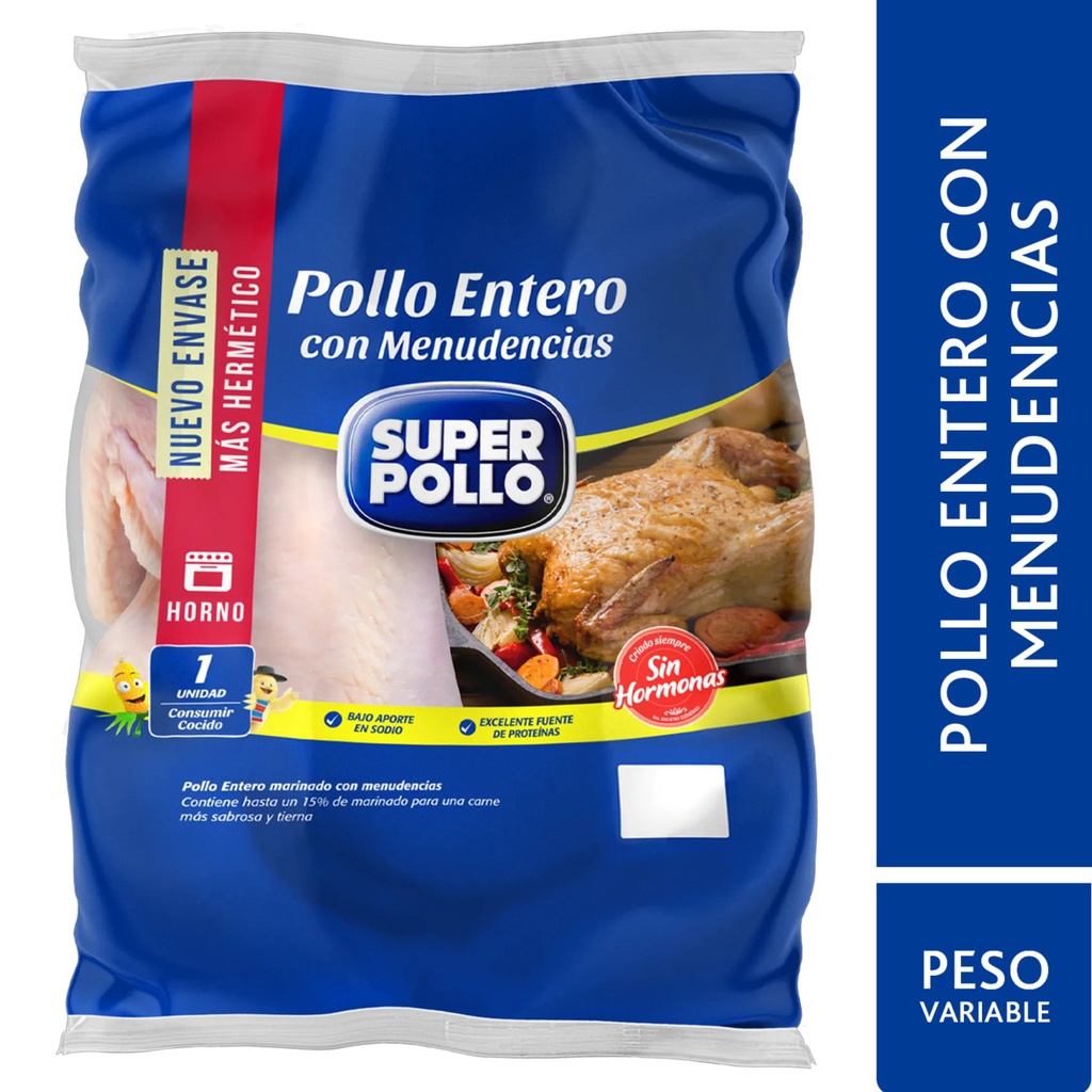 [10342] POLLO ENTERO CON MENUDENCIA A
